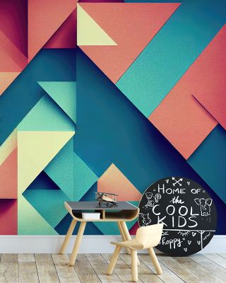 Overlapping Triangles Abstract Wallpaper